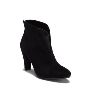 Eric Michael Carla Suede Heeled Ankle Boots Black Size 38